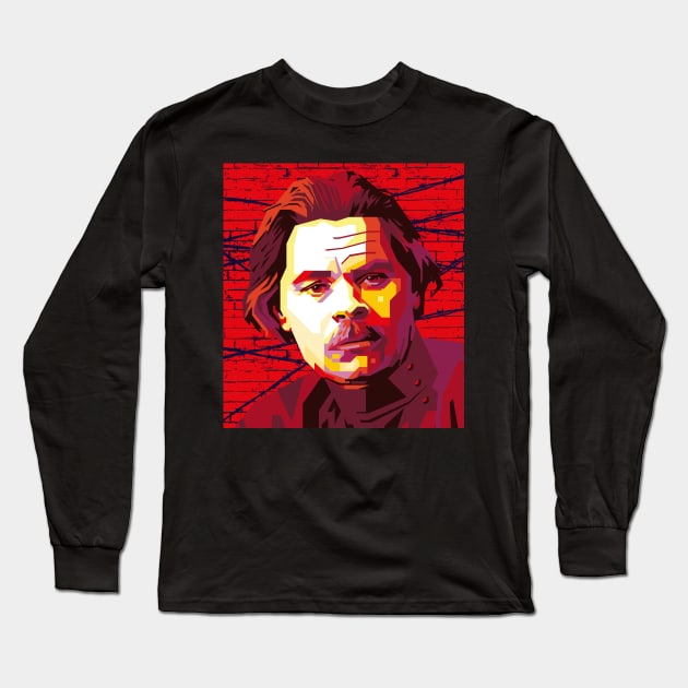 Maxim Gorky Long Sleeve T-Shirt by difrats